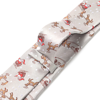 Yili New Santa Claus Rentier Schlitten bedruckte Krawatte, Business Herren Krawatte, Weihnachts feier Urlaub Dekoration Krawatte