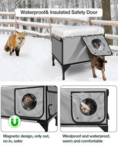 Unzerstörbares beheiztes Katzen haus für den Außenbereich Wasserdichter, sicherer Katzen schutz im Freien mit Heizung für Katze - Product Image 3