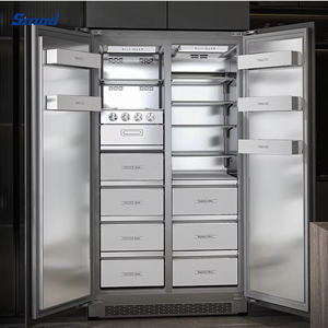 Best Selling 400L 220V/50Hz Stainless Steel Frost-Free Two Doors Side-by-Side Energy Saving Household <b>Refrigerator</b> DW-400WZ1E - Product Image 5