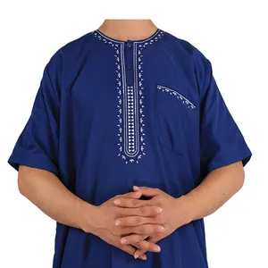 Limanying Abrab Moslim Mannen Gedrukt Jubba Arabische Thobe/Jubba Voor Mannen Van Zomer Moderne Dubai Egyptische Mannen Abaya Islamitische kleding