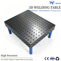 Table d'inspection en fonte durable certifiée CE, neuve, plateforme de soudage robuste, marque Hebei Weiyue