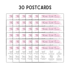 Bath salt care instructions card label container jar wholesale customer packaging spoon <b>bag</b> label - Product Image 5