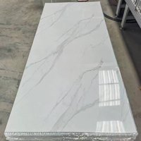 Usine vente en gros impression 3D haute brillance panneau de marbre PVC UV feuille de marbre PVC panneau mural