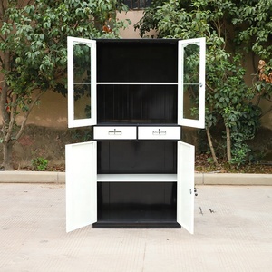 Goshen OEM ODM YongKang usine Double porte design moderne <span class=keywords><strong>pas</strong></span> <span class=keywords><strong>cher</strong></span> bureau de stockage en acier/métal armoire/classeur - Product Image 4
