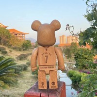 Brique d'ours en bois personnalisée artisanat décoration de la maison enfant jouet cadeau 400% 1000% figurine ours brique