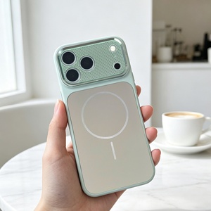 เคสโทรศัพท์มือถือแม่เหล็กแบบด้านคุณภาพสูงสำหรับ iPhone 18 Pro Max 17 16 15 พร้อมเลนส์โลหะป้องกันการกระแทก - Product Image 5