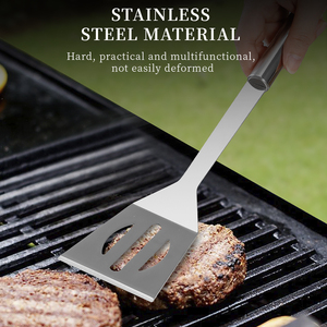 Outils et accessoires pour barbecue, ustensiles <span class=keywords><strong>de</strong></span> cuisine, ensemble <span class=keywords><strong>de</strong></span> 20 outils en acier inoxydable pour barbecue avec <span class=keywords><strong>spatule</strong></span> <span class=keywords><strong>de</strong></span> cuisson pour le camping en plein air - Product Image 4