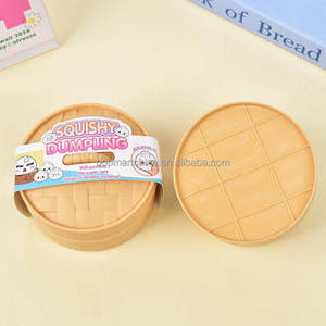 Juguetes Sensoriales Antiestrés de TPR con Forma de Dumpling, Panecillo al Vapor, Baozi, Bobun, con Purpurina, Caja Sorpresa, Suaves y Aprietables, Unisex - Product Image 2