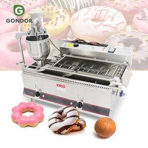 Machine à fabriquer des mini Loukoumades, des beignets mochi, des boules de beignets, entièrement automatique avec glaçage et friteuse intégrée - Product Image 1