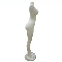 Maniquí de Plástico con Cabeza y Posura sin Manos, para Exhibición de Joyería, Material PVC