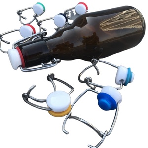 Bouchons hermétiques écologiques en acier inoxydable avec joint en silicone et cage métallique pour bouteilles de bière et de <span class=keywords><strong>champagne</strong></span>, en vrac - Product Image 5