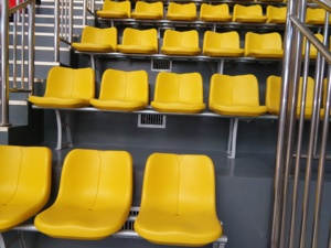 <strong>Permanent</strong> Outdoor <strong>Grandstand</strong> Seating Heavy-Duty Bleacher Chairs Installed on Concrete Stadium Stairs - Product Image 2