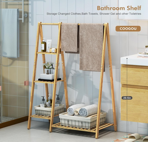 Petits porte-vêtements pour enfants porte-vêtements en <span class=keywords><strong>bois</strong></span> de bambou porte-vêtements avec étagères <span class=keywords><strong>costume</strong></span> de robe d'angle debout libre - Product Image 6