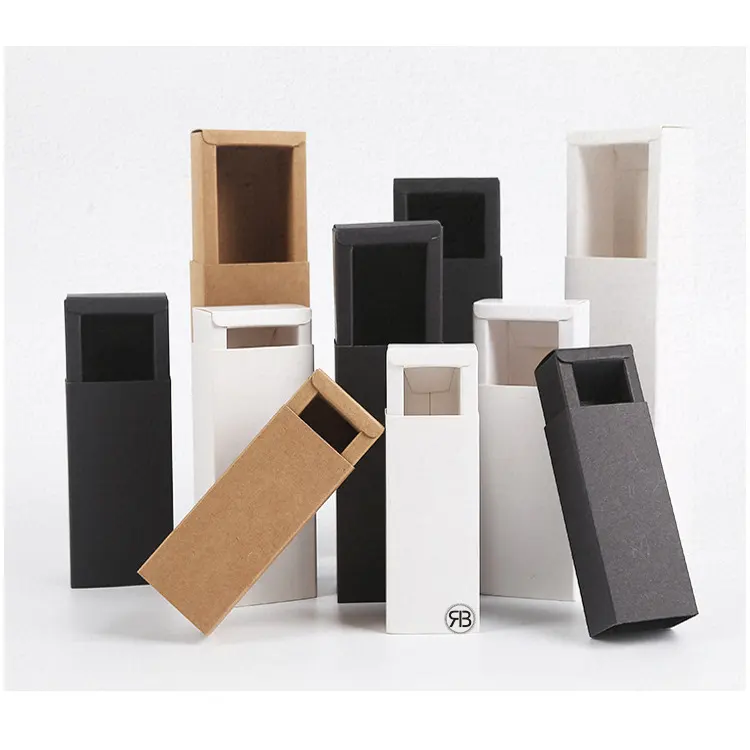 Stockage Carton Emballage Tiroir Boîte parfum De Luxe Cadeau Style Personnalisé Petit Kraft Papier Carton Savon mystère boîte d'emballage