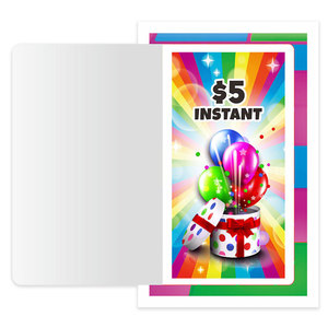 Tarjeta de Premio de Celebración Disco, Impresión a Todo Color Personalizada, Juegos de Alta Calidad, Tarjetas de Raspar y Abrir, <span class=keywords><strong>Boletos</strong></span> de Lotería, Premio Instantáneo - Product Image 3