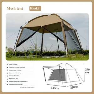 Tentes de camping extérieures pare-soleil de haute qualité, filets de cuisson et de barbecue pour la plage, protection solaire, coupe-vent, imperméables - Product Image 3