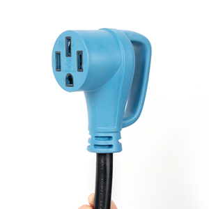 Adaptateur de branchement NEMA 14-50 en Y pour camping-car et véhicule électrique, NEMA 14-50P vers <span class=keywords><strong>2X</strong></span> NEMA 14-50R, homologué ETL, bleu - Product Image 6