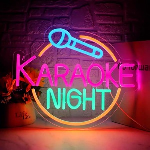Personalizzato di musica dal vivo <span class=keywords><strong>Rap</strong></span> per Business Bar Logo segni di luci a Led in acrilico flessibile segno di segno al Neon luce personalizzata - Product Image 2