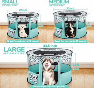 Corralito Plegable para Perros en Oferta, Estructura de Alambre de Acero, Forma de Árbol, Casas para Uso en Interiores y Exteriores, Embalaje en Caja - Product Image 4