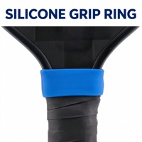 Petite bande de poignée en caoutchouc silicone plat pour raquette de pickleball, accessoire confortable et extensible pour l'entraînement physique et la gym
