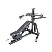 Mesin Chest Shoulder Press 3 in 1, Bangku Adjustable Flat Incline Decline untuk Latihan Tubuh Bagian Atas di Rumah dan Komersial