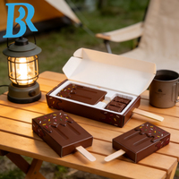 Boîte cadeau personnalisée en forme de bâtonnet de chocolat, boîte à glace en papier, boîte à gâteau avec tiroir coulissant, plateau en papier extractible, boîte à dessert, bonbons, push pops