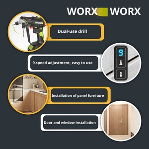 Perceuse électrique sans fil au lithium-ion WU177.9, tournevis électrique sans balais, outils électriques en gros - Product Image 4