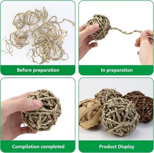 Boules à mâcher, lot de 8, jouets pour petits animaux, boules à mâcher pour petits animaux, hamsters, lapins, cochons d'Inde, chinchillas, gerbilles, lapins - Product Image 3