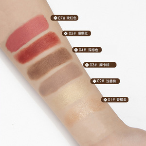 Bâton de fard à joues de crème noire mate imperméable à l'eau, crème à Pigment élevé, Logo personnalisé - Product Image 5