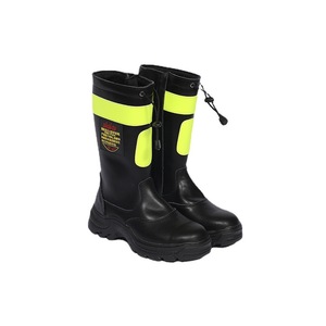 Stivali Protettivi in Pelle per Vigili del Fuoco, Resistenti alle Fiamme, ad Alta Resistenza, Flessibili, Antiperforazione con Suola Intermedia Rinforzata - Product Image 5