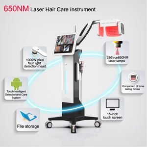 Système professionnel de détection de la croissance des cheveux 650nm avec 326 diodes, système de soin du cuir chevelu pour la repousse des cheveux, machine d'analyse cutanée - Product Image 2