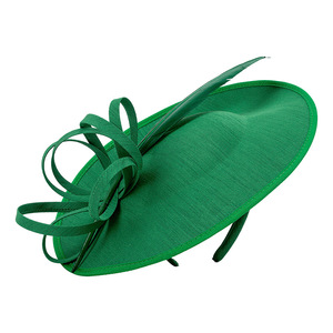 <span class=keywords><strong>Chapeau</strong></span> bibi artisanal en sinamay avec ruban, pour <span class=keywords><strong>femme</strong></span>, idéal pour les cocktails, les cérémonies religieuses - Product Image 5