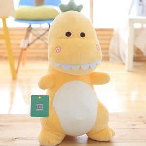 Peluche de Tiranosaurio <span class=keywords><strong>Rex</strong></span> con Corona, Juguete de Peluche de Dinosaurio Pequeño y Almohada para Niños, Relleno de PP con Forro de Malla - Product Image 6