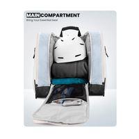 Nouveau sac à roulettes pour bottes de ski et patins à roulettes, sac à dos multifonctionnel grande capacité pour le rangement des équipements de ski