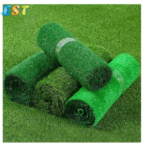 Bán buôn màu xanh lá cây cỏ thể thao Turf phòng tập thể dục nhân tạo chạy nước rút theo dõi Turf CuộN cỏ Mat cho công viên ngoài trời - Product Image 1