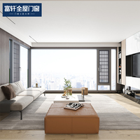 NFRC As2047 CE Estándar Thermal Break Casement Ventanas de aluminio Florida Hurricane Impact House Villas fijas Acero inoxidable