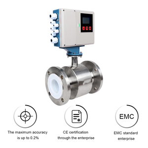 デジタルModbusフランジクランプGPRSバッテリー駆動RS485電磁流量計<span class=keywords><strong>20MA</strong></span>パルス出力（水、ガス、空気用）OEM - Product Image 2