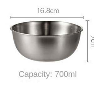 Bol à ramen à salade jetable en acier inoxydable épaissi de style coréen - Product Image 6