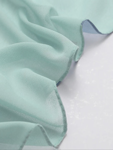 MT001 Malaysian Cross-border Ethnic Style High-quality Solid Color Crumpled Chiffon Headscarf with Straight Edges - Product Image 4