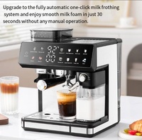 Máquina de Café Comercial Totalmente Automática de Estilo Italiano para Comercio Transfronterizo, con Pantalla LCD, Control Táctil y Control de Temperatura