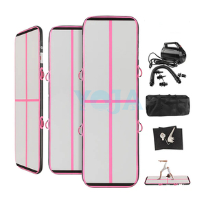 YOJA piste <span class=keywords><strong>de</strong></span> gymnastique gonflable Portable 3 m à 6 m pompe à Air électrique 10/<span class=keywords><strong>20</strong></span> <span class=keywords><strong>cm</strong></span> d'<span class=keywords><strong>épaisseur</strong></span> <span class=keywords><strong>tapis</strong></span> <span class=keywords><strong>de</strong></span> culbutage étanche - Product Image 2
