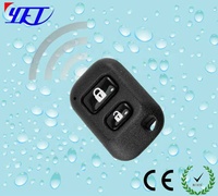 YET092 Télécommande de porte de garage en plastique étanche 433Mhz à code roulant, 2 boutons avec indicateur LED pour usage domestique et industriel