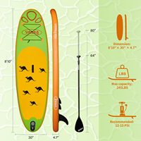 Planche de SUP gonflable de 8'10' de SUP d'OEM de point de chute d'enfant Offre Spéciale