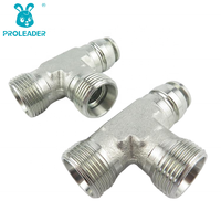 Adaptador de Tubo Tipo CC CD-W con Rosca Métrica Estándar, Conector Hidráulico para Mangueras, Conexión en T para Tuberías de Aceite