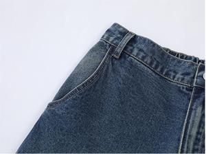 New Arrival Streetwear Patch Embroidery <strong>Men's</strong> Denim <strong>Shorts</strong> with Unique Chrome Heart Design Pants High Quality <strong>Men</strong> <strong>Short</strong> <strong>Jeans</strong> - Product Image 6