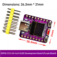 Carte de développement ESP32-C3 OLED avec antenne en céramique WiFi et écran de 0,42 pouce
