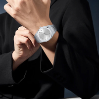 Hochwertige Herrenarmbanduhr mit Edelstahlarmband, Alibaba-Website, China Online Shopping, Uhr mit individuellem Logo, Luxusarmbanduhr für Herren