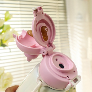 Children Stainless Steel Vacuum Flask Cartoon Design Back To School <b>Thermos</b> With Strap 316 Steel Insulated Water <b>Bottle</b> - Product Image 1