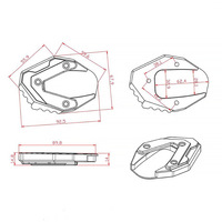 Support latéral de moto pour GIXXER 150 GIXXER 250 SF Années 18-23