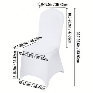 Housse de chaise universelle en Spandex pour mariage, fête, cérémonie, événement, en tissu de qualité - Product Image 3